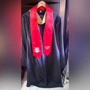 Rutgers University Business Graduate Programs regalia.